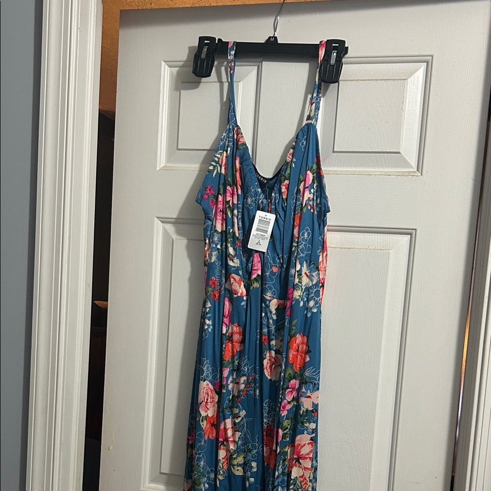 Torrid Floral Blue Chemise